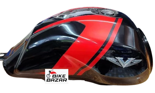 Bajaj V15 Original Fuel Tank(Black Red)